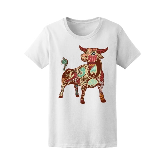 Colorful Zodiac Signs Taurus T-Shirt Men -Image by Shutterstock, Male Medium