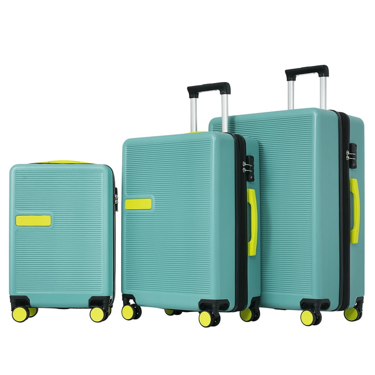 Colorful hardside luggage store