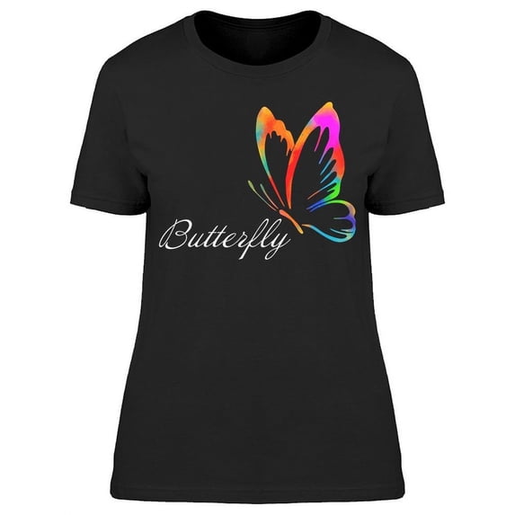 Colorful "butterfly" T-Shirt Women -Image by Shutterstock, Female x-Large