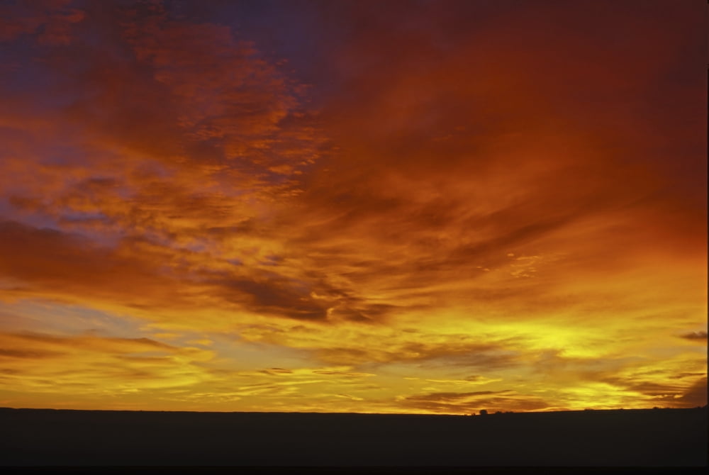 Colorful clouds at sunset in Alberta Canada Canvas Art - Alan DyerStocktrek Images (35 x 23)