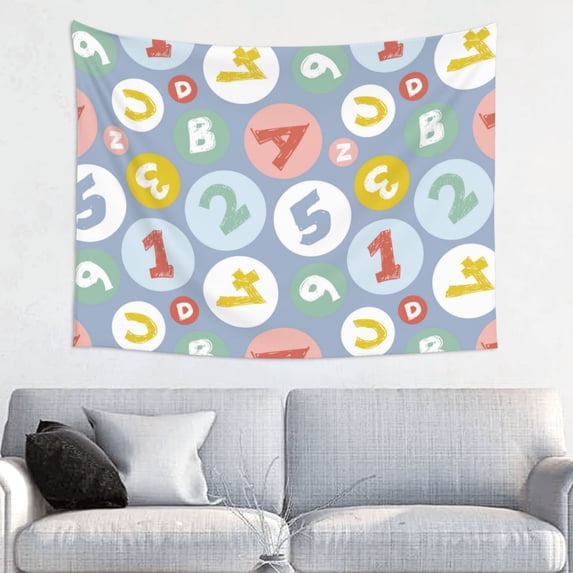Colorful digital polka dots Tapestry for Bedroom - Tapestry Wall Hanging Wall Tapestry for Dorm Wall Decor Home Decoration , Aesthetic Funny Tapestry 29 x 37in