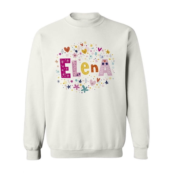 Colorful "elena" Sweatshirt Women -Image by Shutterstock, Female 3X-Large