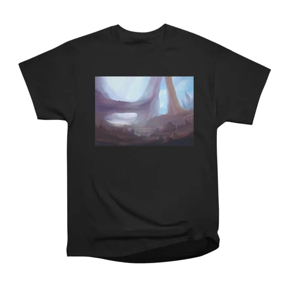Colorful fantasy landscape drawing T-Shirt Tee Gift For Him Merch For ...