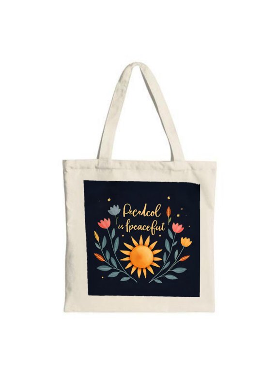 Stylish SUO Tote Bag - Beige Canvas with Textured Wave - Like Pattern Perfect for Shopping Travel and Parties Reusable & Multifunctional