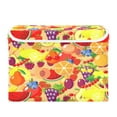 thumbnail image 1 of Colorful fruit background pattern Storage Bins with lid, Decorative Boxes for Shelves, Closet Organizer Basket with Handles, Large,, 1 of 5