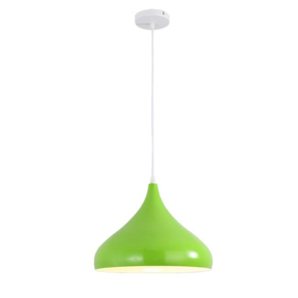 Colorful glossy metal pendant lamp for kitchen island, simple minimalism ceiling light fixture for dining table, single retro pendant lighting, Nordic rustic hanging lamp chandelier