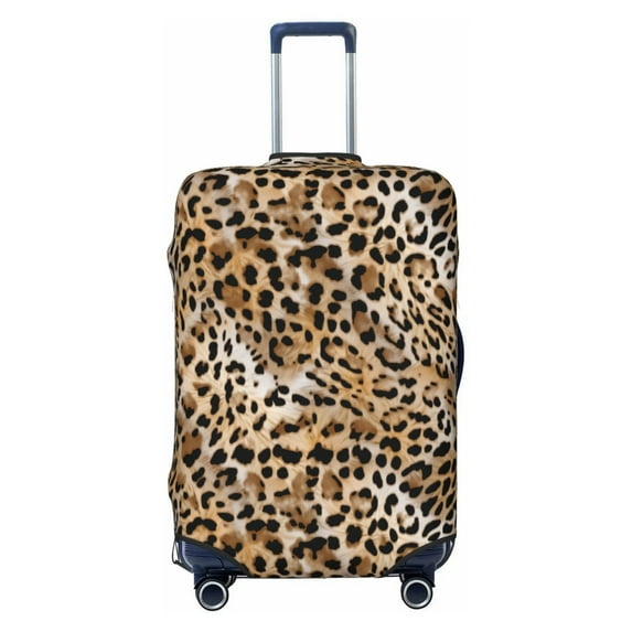 Colorful leopard print cool Luggage Cover Anti Scratch, Elastic Suitcase Protector Suitcase Covers for Luggage Fits 18-32 Inch Luggage