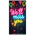 thumbnail image 1 of Colorful We ll Miss You Banner with Balloons Stars and Flowers Background Party Decoration for Farewell Parties Departure Celebrations Photo Booths and Gatherings, 1 of 8
