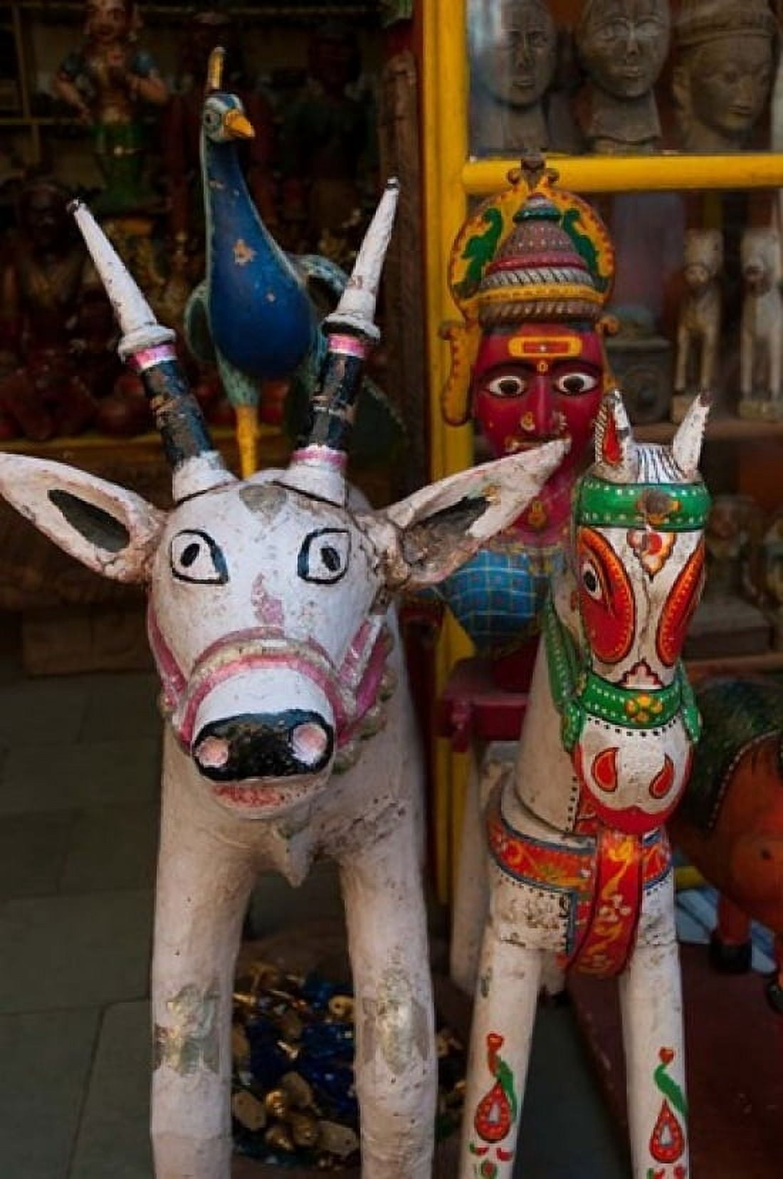Colorful local handicrafts Pushkar Rajasthan India Canvas Art - Inger Hogstrom DanitaDelimont (24 x 36)