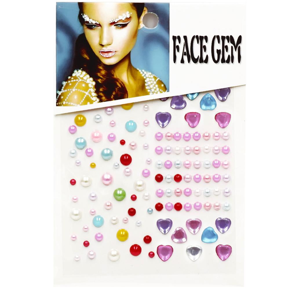 MAYCREATE Pearl Stickers for Face Makeup and DIY Crafts featuring 2000pcs Self Adhesive Gems main image 1