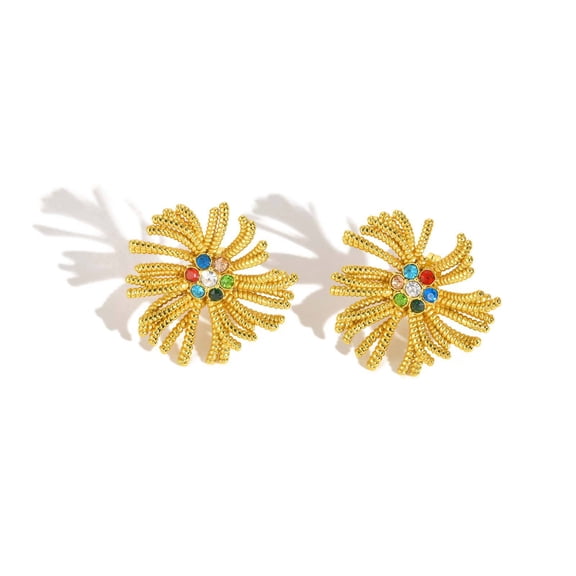 Colorful spiral earrings, exquisite and elegant, offer ultimate luxury, a simple and stylish design, perfectly complementing any outfit and perfect for everyday wear.