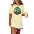 thumbnail image 1 of Colorful stained glass frog design shirt, unique frog art tee, bright graphic frog t-shirt, colorful nature-inspired shirt, frog lovers tee, Butter Comfort Colors T-Shirt, Medium, 1 of 1