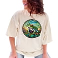thumbnail image 1 of Colorful stained glass frog design shirt, unique frog art tee, bright graphic frog t-shirt, colorful nature-inspired shirt, frog lovers tee, Ivory Comfort Colors T-Shirt, 3XL, 1 of 1
