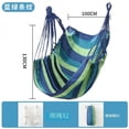 thumbnail image 1 of Colorful striped canvas hammock chair, no pillow or cushion, durable indoor/outdoor/camping swing chair for family leisure 1pc, 1 of 6