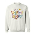 thumbnail image 1 of Colorful "together Forever" Sweatshirt Women -Image by Shutterstock, Female XX-Large, 1 of 4