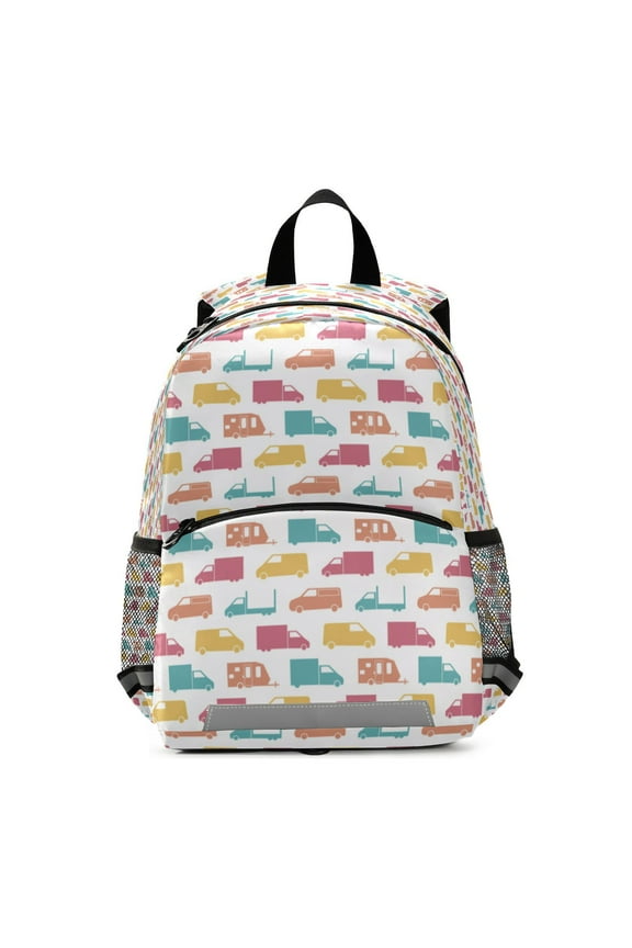 Colorful vans trailers pattern Backpacks for Backpack for Bookbag