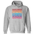 thumbnail image 1 of Colorfull California Star Unisex Hooded Sweatshirt - USA State California Republic - Funny Cali Hoodie for Women for Men, 1 of 2