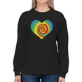 thumbnail image 1 of Colorfull Heart Design Women Sweatshirt, Female Medium, 1 of 4