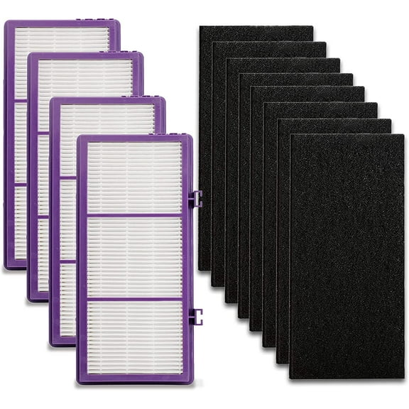 Colorfullfe Performance Plus Filter for Holmes AER1 True Filter, Replacement HAPF300AP-U4, 4 Filter and 8 Carbon Filters