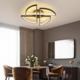 thumbnail image 1 of Colorfullrain 46W Flush Mount Modern Ceiling Light Dimmable LED Chandelier Lamp + Remote, 1 of 8
