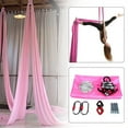 thumbnail image 1 of Colorfullrain Aerial Silk Yoga Swing Hammock, 2.8m x 2.8m, 400kg Load Capacity, Complete Pilates Kit, 1 of 7