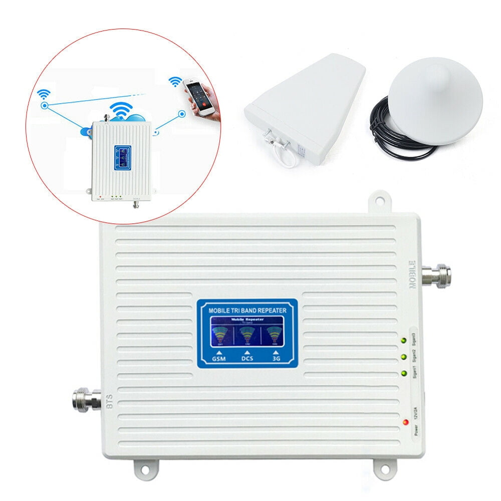 Colorfullrain Cell Phone Signal Booster 900/1800/2100MHz 2G/3G/4G Tri Band Amplifier Repeater