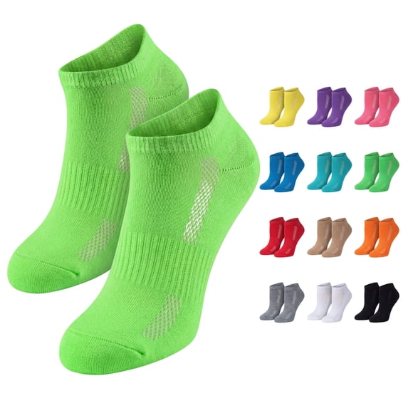 Colorfut Women's 12-Pairs Low Cut Athletic Sport Peformance Socks