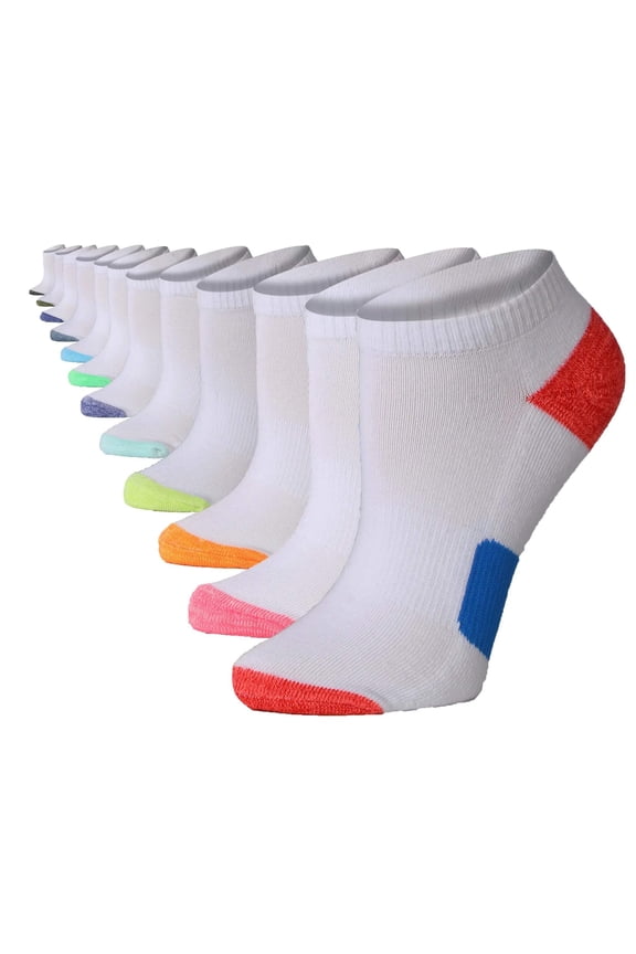 Colorfut Women's 12-Pairs Low Cut Athletic Sport Peformance Socks