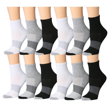 Colorfut Women's 12-Pairs Running & Athletic Sports Performance Ankle/Quarter Socks