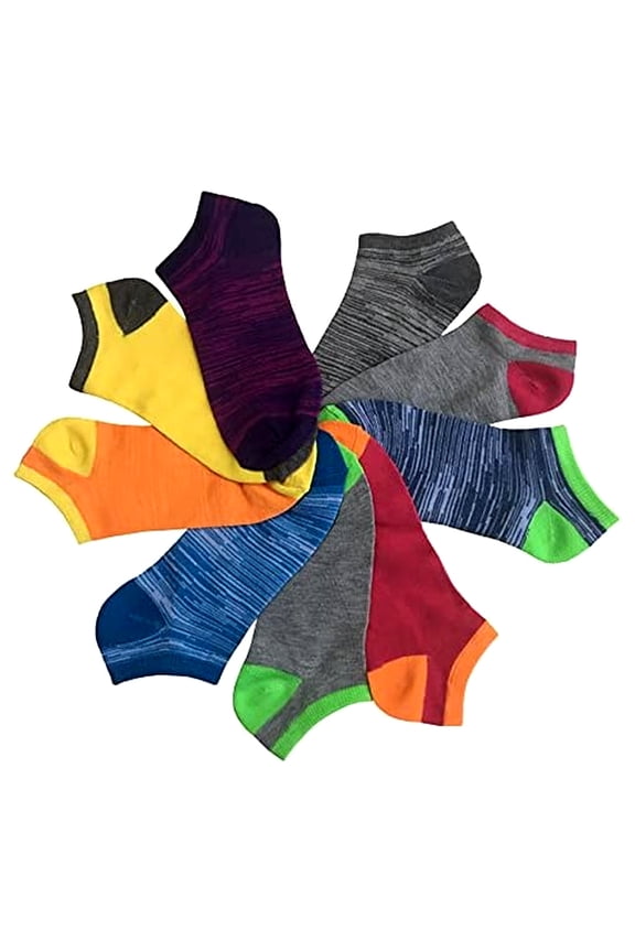 Colorfut Women's 20 Pairs Colorful Patterned Low Cut/No Show Socks WL07-AB