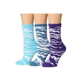 thumbnail image 1 of Colorfut Women's 3-Pairs Cozy Microfiber Anti-Skid Soft Fuzzy Crew Socks FZ46-A, 1 of 4
