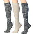 thumbnail image 1 of Colorfut Women's 3-Pairs Cozy Winter Super Soft Warm Over The Knee High Cotton-Blend Boot Socks, 1 of 1