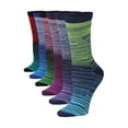 thumbnail image 1 of Colorfut Women's 6-Pairs Colorful Funky Patterned Crew Dress Socks WC91-A, 1 of 5