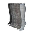 thumbnail image 1 of Colorfut Women's 6-Pairs Colorful Patterned Knee High Socks, 1 of 6