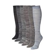 Colorfut Women's 6-Pairs Colorful Patterned Knee High Socks