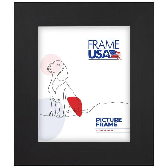 18x23 Picture Frame, Black Colori Wide Style 74020, 2 Inch MDF with Plexiglass, Wall Display