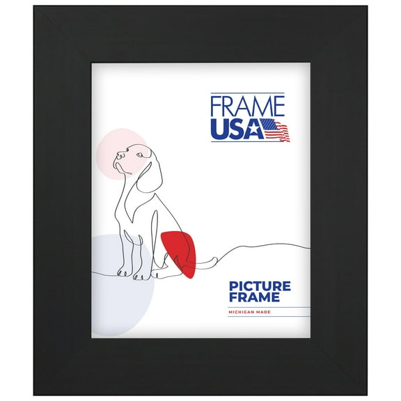 23x35 Picture Frame, Black Colori Wide Style 74020, 2 Inch MDF with Plexiglass, Wall Display