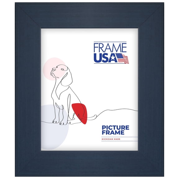 4x6 Picture Frame, Blue Style 74025 2 Inch MDF with Tabletop Easel