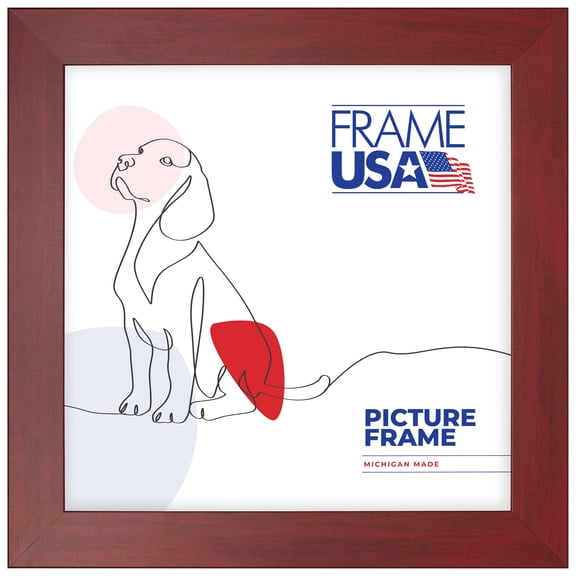 12x12 Picture Frame Red Colori Wide, 74024, 2 Inch MDF, Glass, Wall Display