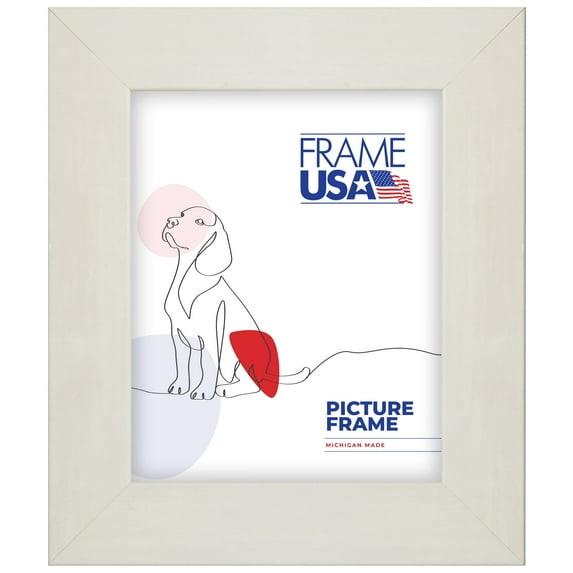 22x26 Picture Frame, White Colori Wide Style 74021, 2 Inch MDF with Plexiglass, Wall Display