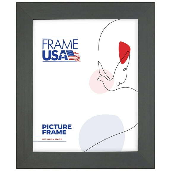 11x15 Picture Frame, Black Colori Medium Style 26020, 1.25 Inch MDF with Glass, Wall Display