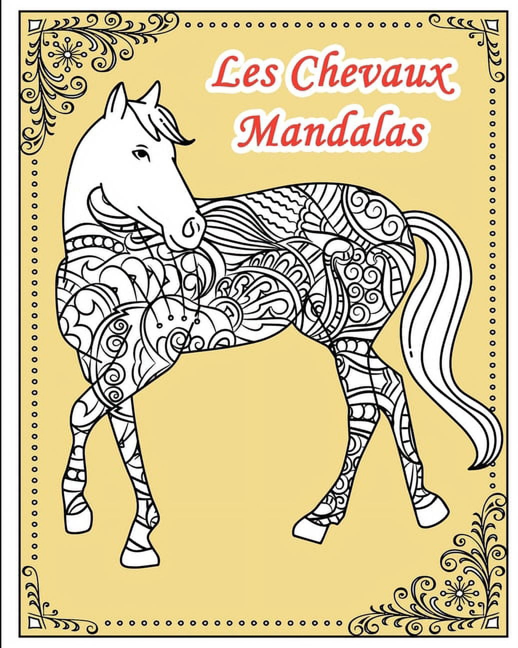 Coloriage d'Animaux Pour Adultes Et Enfants: Les Chevaux Mandalas