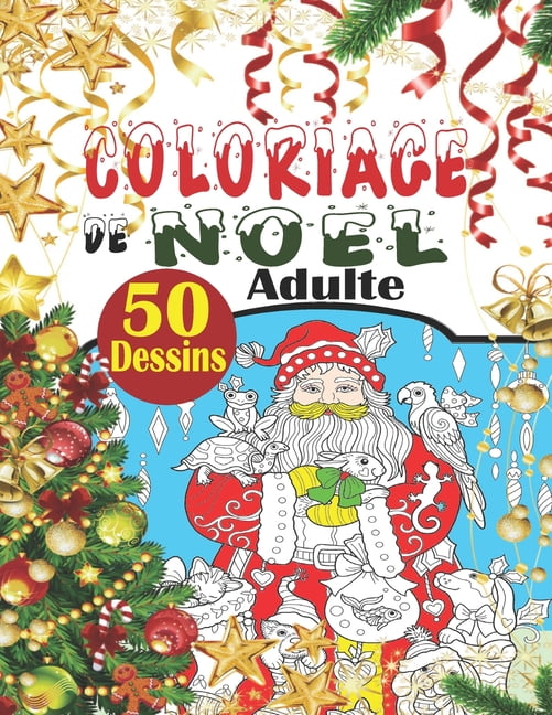 Joyeux Noël Coloriage Numéroté pour Adultes: Coloriage magique mystère  adultes numéroté art thérapie (French Edition)