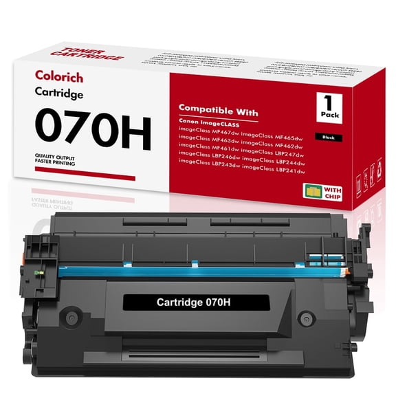 Colorich Compatible for Canon 070H 070 CRG-070 for Canon imageCLASS MF465dw MF462dw LBP247dw LBP246dw Printer (1 Pack)