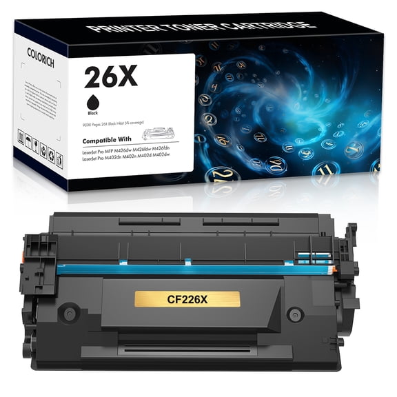 High Yield 26X CF226X Toner Compatible for HP 26X 26A Toner Cartridge LaserJet Pro MFP M426dw M426fdn M402n M402d Printer (Blackļ¼1 Pack)