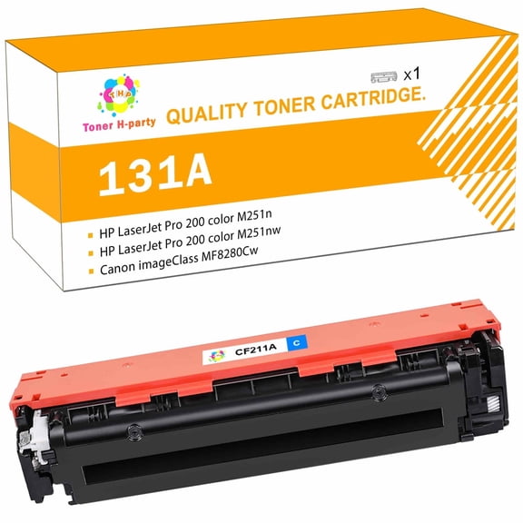 Colorich Compatible for HP 131A Toner Cartridge Laserjet Pro 200 Color M251nw M251n MFP M276nw M276n CF211A Printer Ink (Cyan, 1-Pack)
