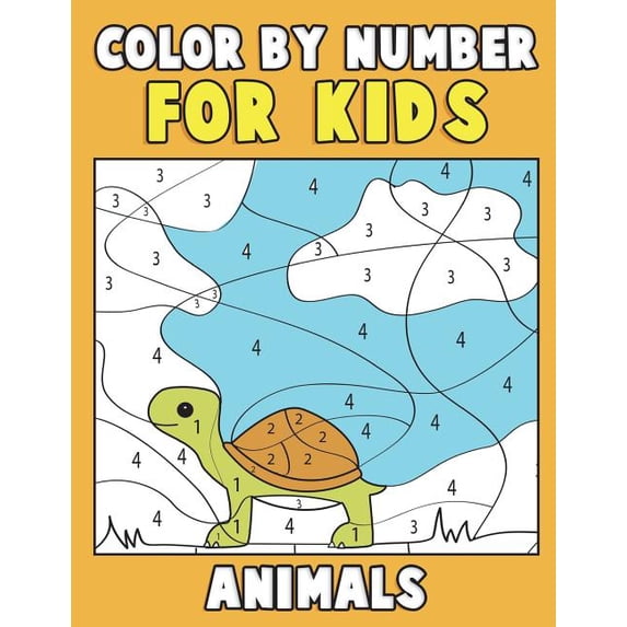 Coloring Activity Book for Children Color by Number for Kids: Animals ...
