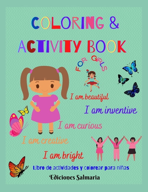 Coloring & Activity Book for Girls : Libro para colorear y actividades para niñas (Paperback)