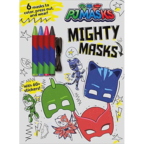 Coloring & Activity with Crayons: Pj Masks: Mighty Masks (Paperback)
