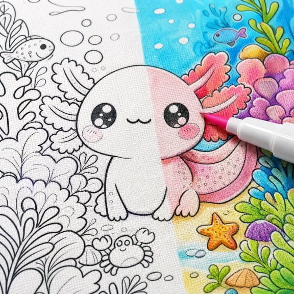 Coloring Blanket with 24 Color Markers, 39x28in Soft Velvet Throw Blanket for Kids & Adults, Home Decor & Birthday Craft Gift